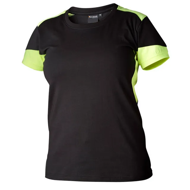T-SHIRT DAM 211 SVART/GUL XS | Beijerbygg Byggmaterial