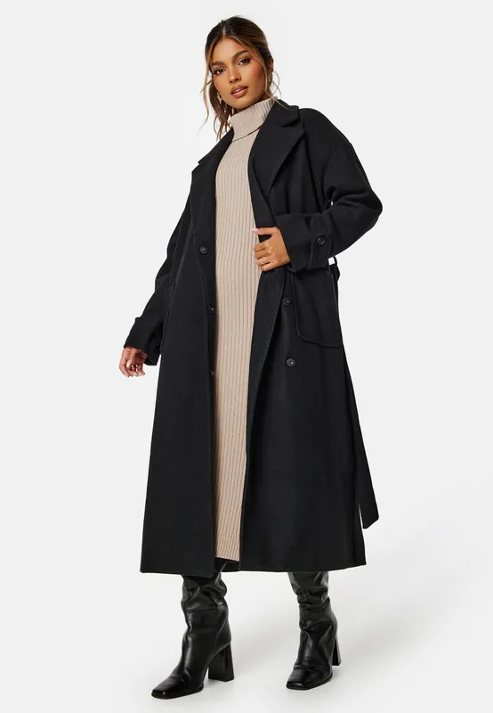 Rue Oversized Wool Blend Coat (#3688)