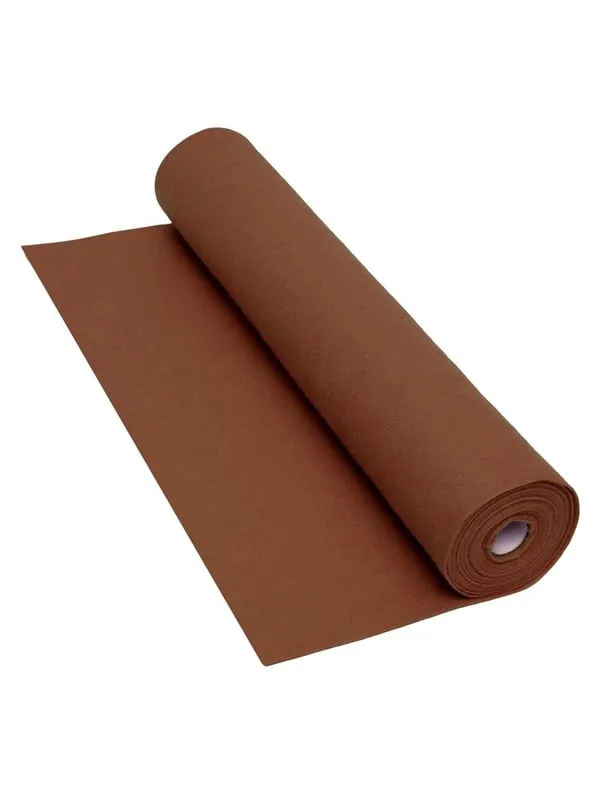 Dekorationsfilt 45cmx5m brun