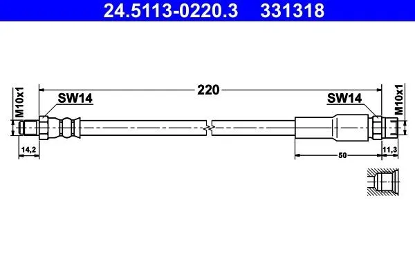 Bromsslang ATE 24.5113-0220.3
