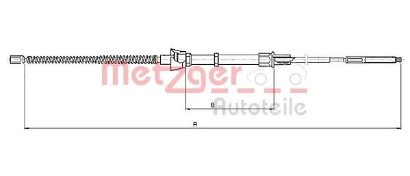 Handbromsvajer METZGER 10.7134