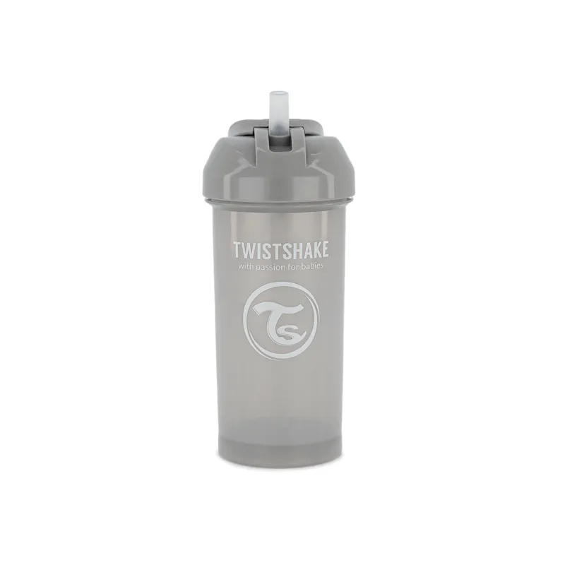 Twistshake Straw Cup 6+m Pastel Grey 360 ml