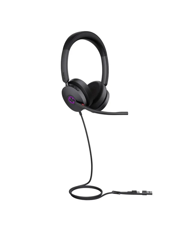 Yealink Uh48 Stereo Usb-a, Usb-c Uc Svart