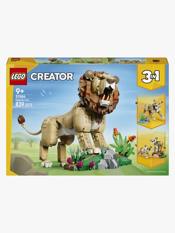 Vilda djur: Majestätiskt lejon LEGO® Creator (31386)