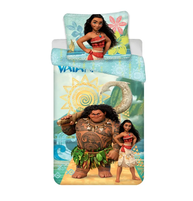 Disney Vaiana äventyrssängtäckeset 140×200 cm, 70×90 cm