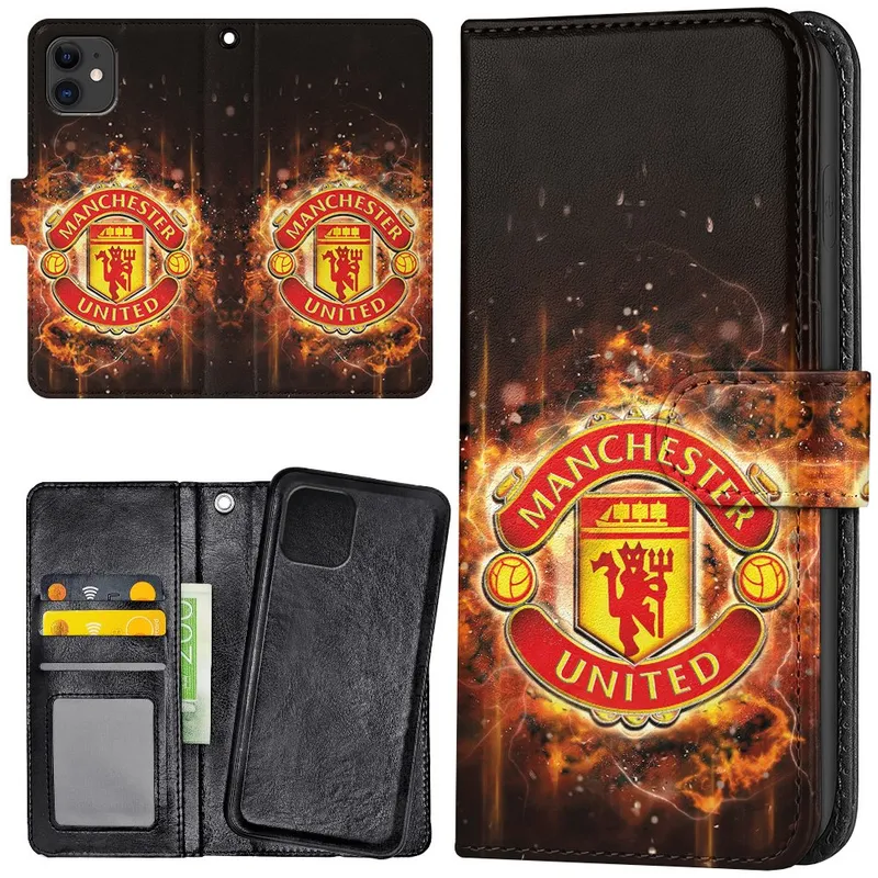 iPhone 12/12 Pro – Plånboksfodral/Skal Manchester United