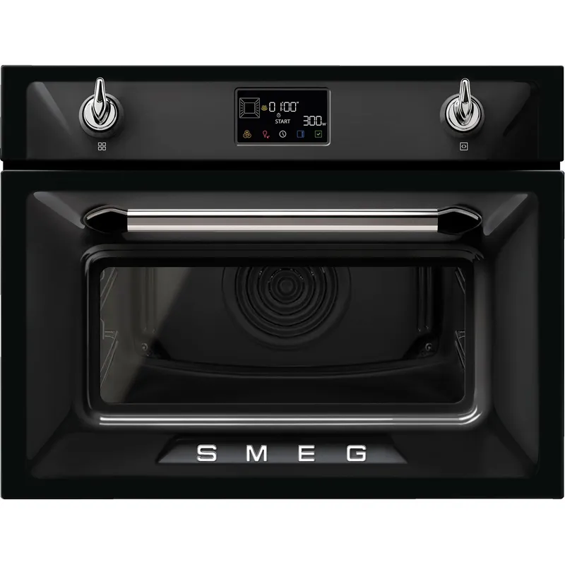 Smeg SO4902M1N Kombinationsmikrovågsugn 40 liter, svart