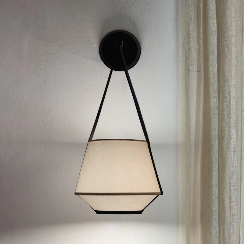 Carrie vägglampa Sand - Forestier Carrie XS - Vardagsrum - Design - Tyg / textil