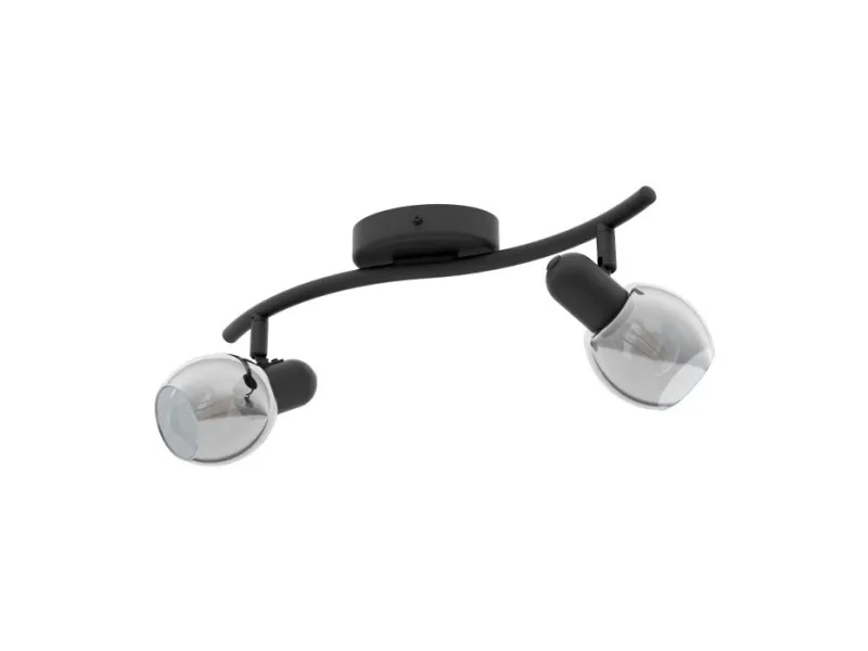 EGLO POLLICA spot – svart/svart-transparent