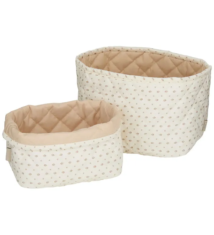 Cam Cam Förvaringskorgar - Quiltad - 2-pack - Rönn