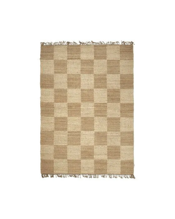 Squares jute matta natur
