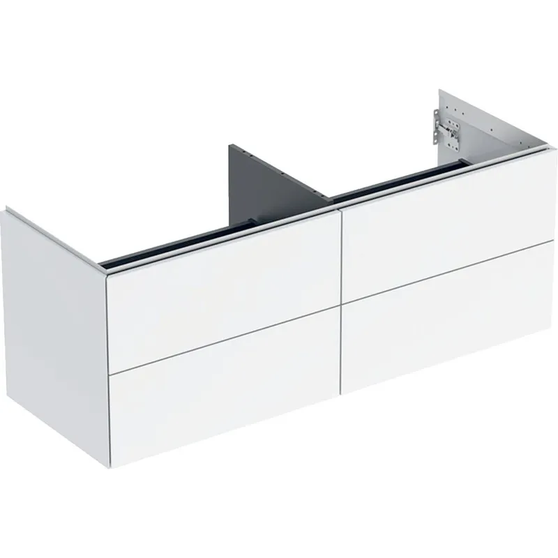 Geberit ONE 505.266.00.1 Kommod med 4 lådor, 135 x 47 cm Vit, blank