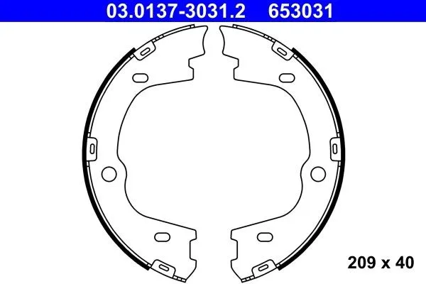 Handbromsbackar ATE 03.0137-3031.2