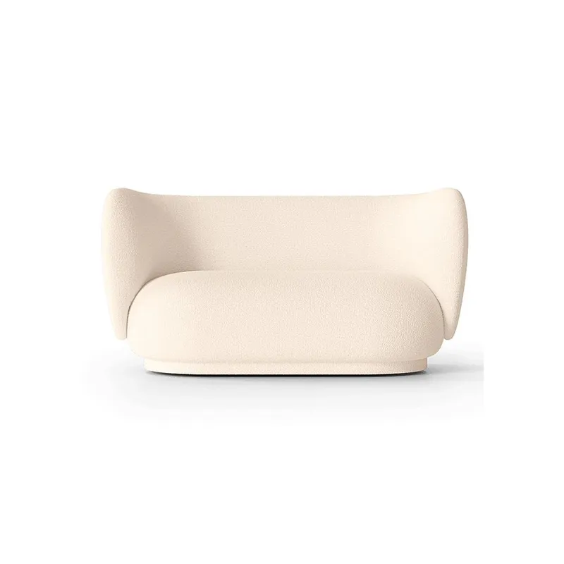 Ferm Living, Rico 2-sits soffa Wool Boucle – Off-white