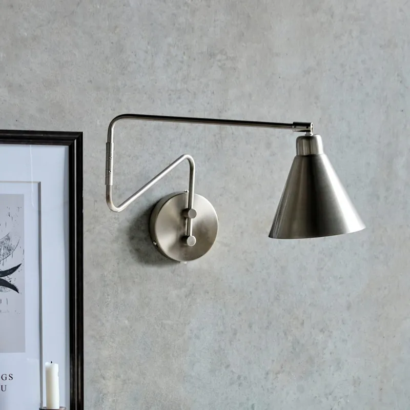 Game vägglampa 76 cm silver metall E14 - House Doctor - Vardagsrum - Modern - Med en ljuskälla