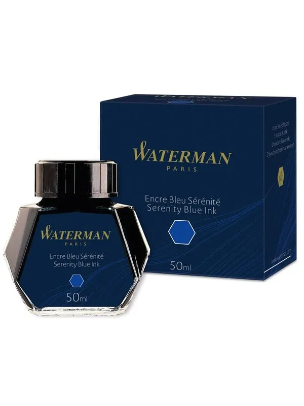 Waterman Reservoarpenna Bläck | Serenity Blå | 50 ml flaska