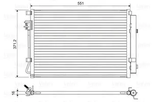 Kondensor, klimatanläggning VALEO 822581