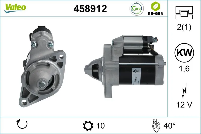 VALEO 458912 Startmotor