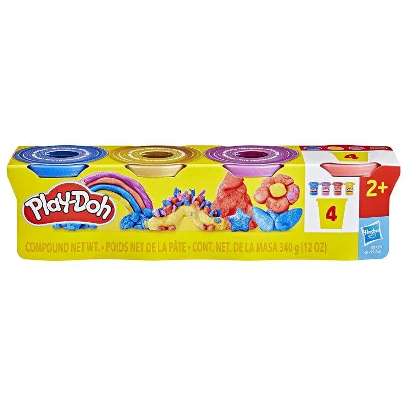 Specialty Compound 4 Pack Metallic Play-Doh