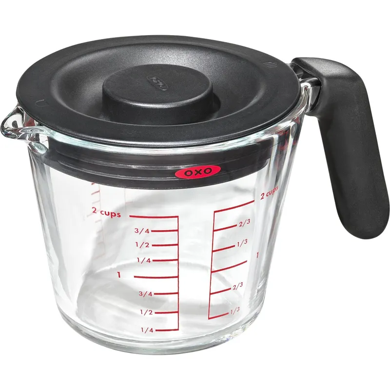 Oxo Måttbägare med lock 0,5 liter, glas