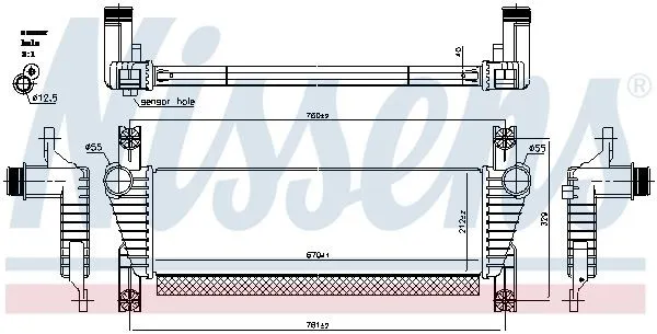 Intercooler NISSENS 961581