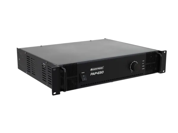 Omnitronic 80709820, 650 W, A/B, 0,5%, 90 dB, 80 – 16000 hz, 230 V