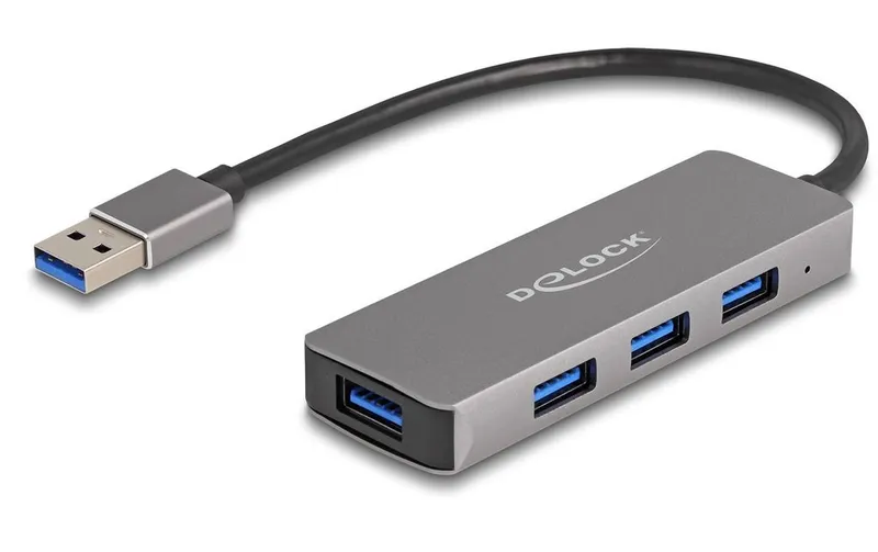 Delock USB-A-hubb 4x USB-A-port, 5 Gbps