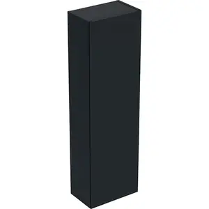 Ifö Elegant Halvhögskåp 1 dörr, 3 hyllor, svart matt