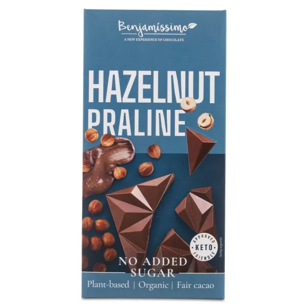 Benjamissimo Choklad Sockerfri, Pralin, 60 g