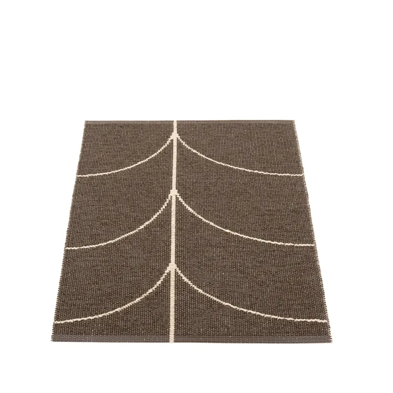 Pappelina, Vävd Matta Leif Dark Brown 70×90 cm
