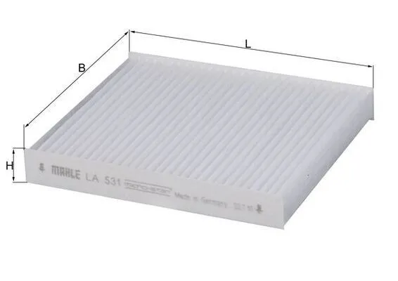 Kupéfilter MAHLE LA 531