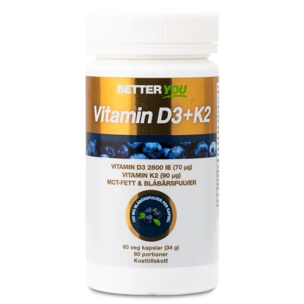 BETTER YOU Better You Vitamin D3+K2 60 kaps