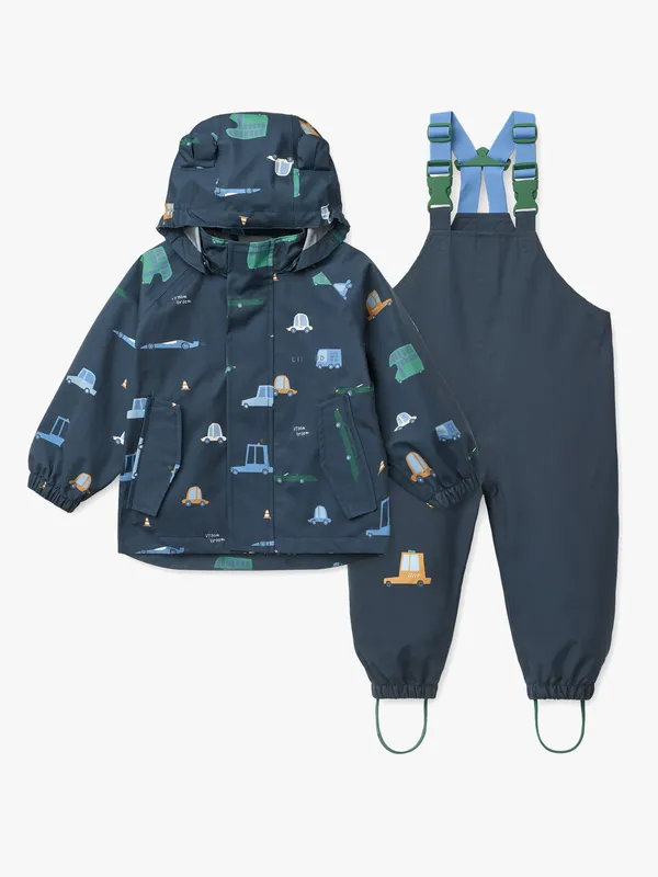 LIEWOOD Manu Regnställ, Cars/Classic Navy, 104