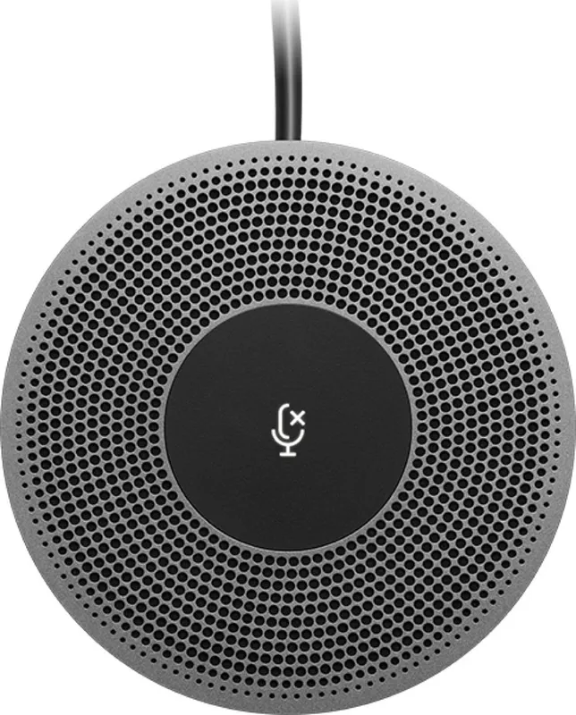 Logitech 989-000405 expansionsmikrofon för MeetUp, trådbunden, 6 m, svart/grå