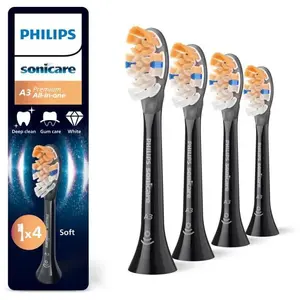 Philips Borsthuvuden Sonicare A3 Premium All-inOne HX9094 - replacement brushhead - black