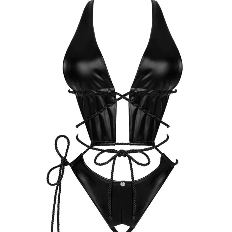 Obsessive Cordellis Crotchless Teddy Black O/S Teddy