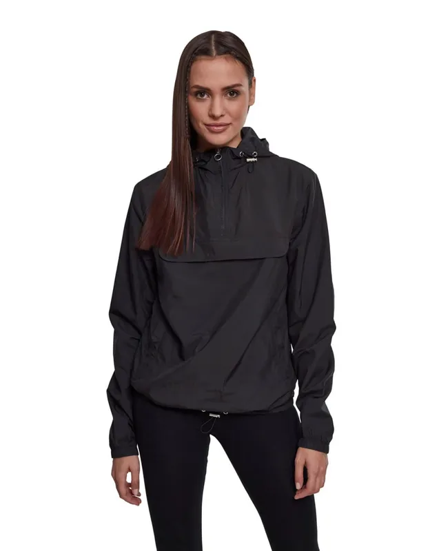 Urban Classics Basic Anorak til Kvinder Svart