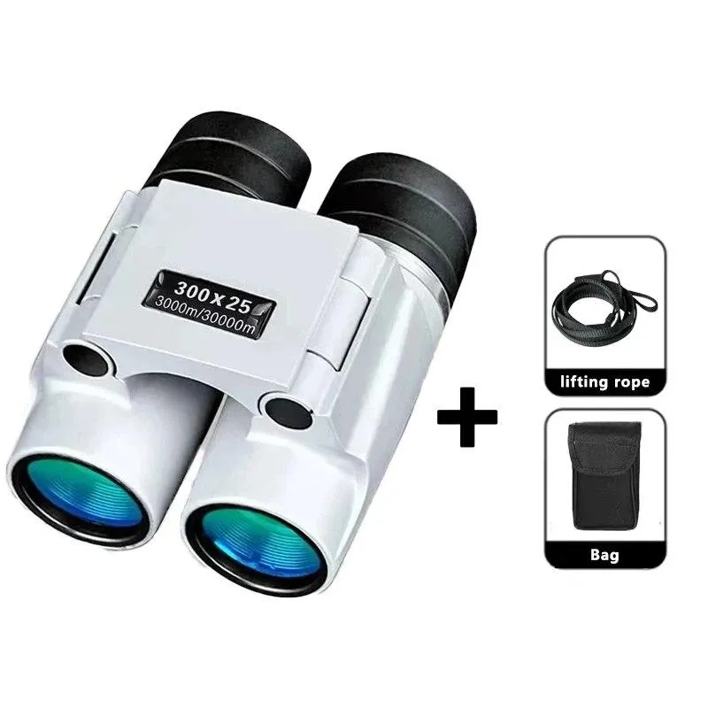 30000M High Power HD Lågljusnivå Teleskop Kraftfull kikare Långdistans Professionell Mini Bärbar HD Vattentät Monocular YS-300×25