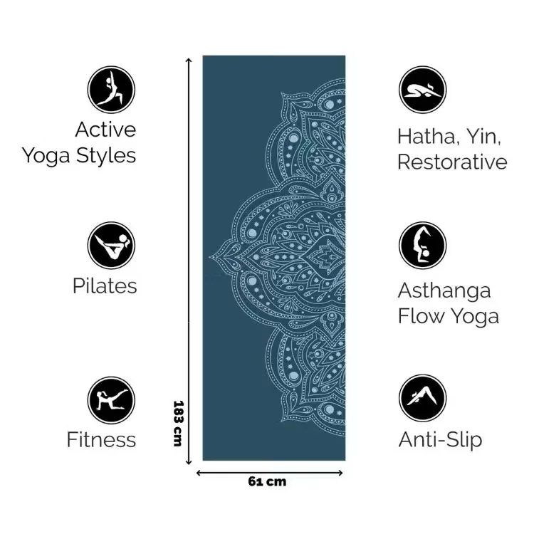 Yogamatta Mystical Extra Thick Dark Blue 6mm - Love Generation