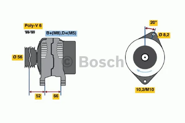 Generator BOSCH 0 986 038 791