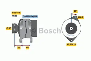 Generator BOSCH 0 986 038 791
