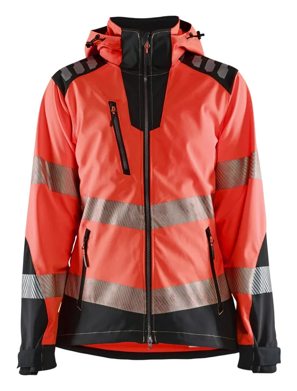SOFTSHELLJACKA 4791 2513 VARSEL DAM VARSELRÖD/SVART XS | Beijerbygg Byggmaterial
