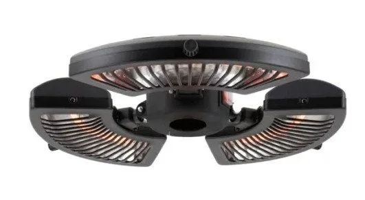 Terrassvärmare parasoll 800/1600/2400 W HORTUS, svart