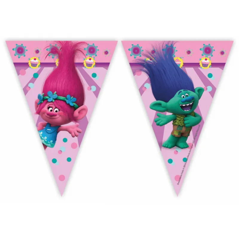 Flaggbanderoll Trolls 230 cm