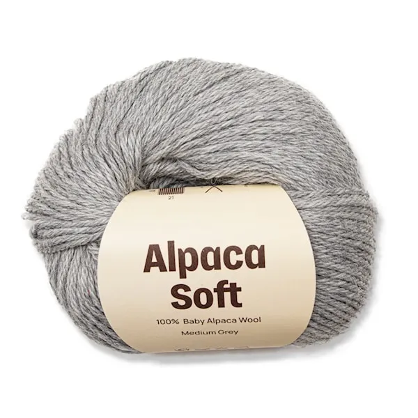 Alpacka Soft 50g Medium Grey A236 Adlibris