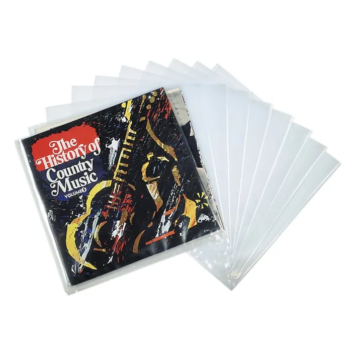 LP-fodral Plastfickor för vinyl 100-pack