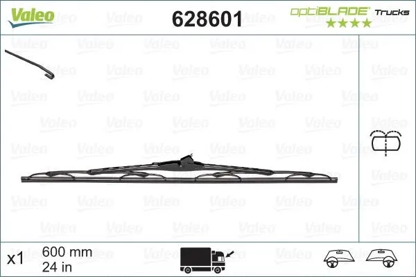 Torkarblad VALEO 628601