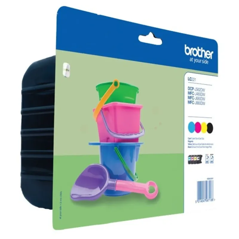 Brother LC221VALBP / LC 221 Value Pack 4-Pack Ink