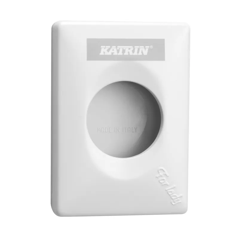 Katrin 91875 Sanitetspåshållare 95 x 135 x 27 mm, för hygienpåsar Vit