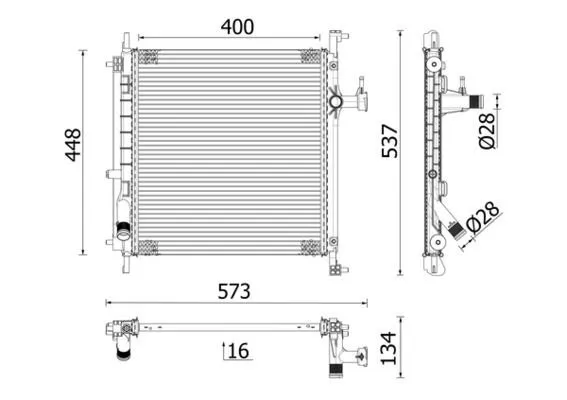 MAHLE CR 2071 000P Kylare